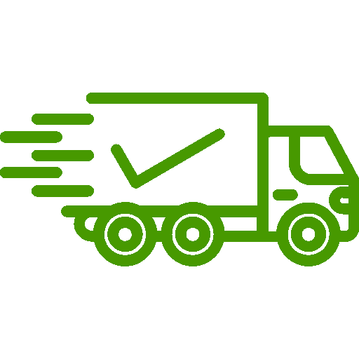 Icono de camión asistencia rápida de color verde